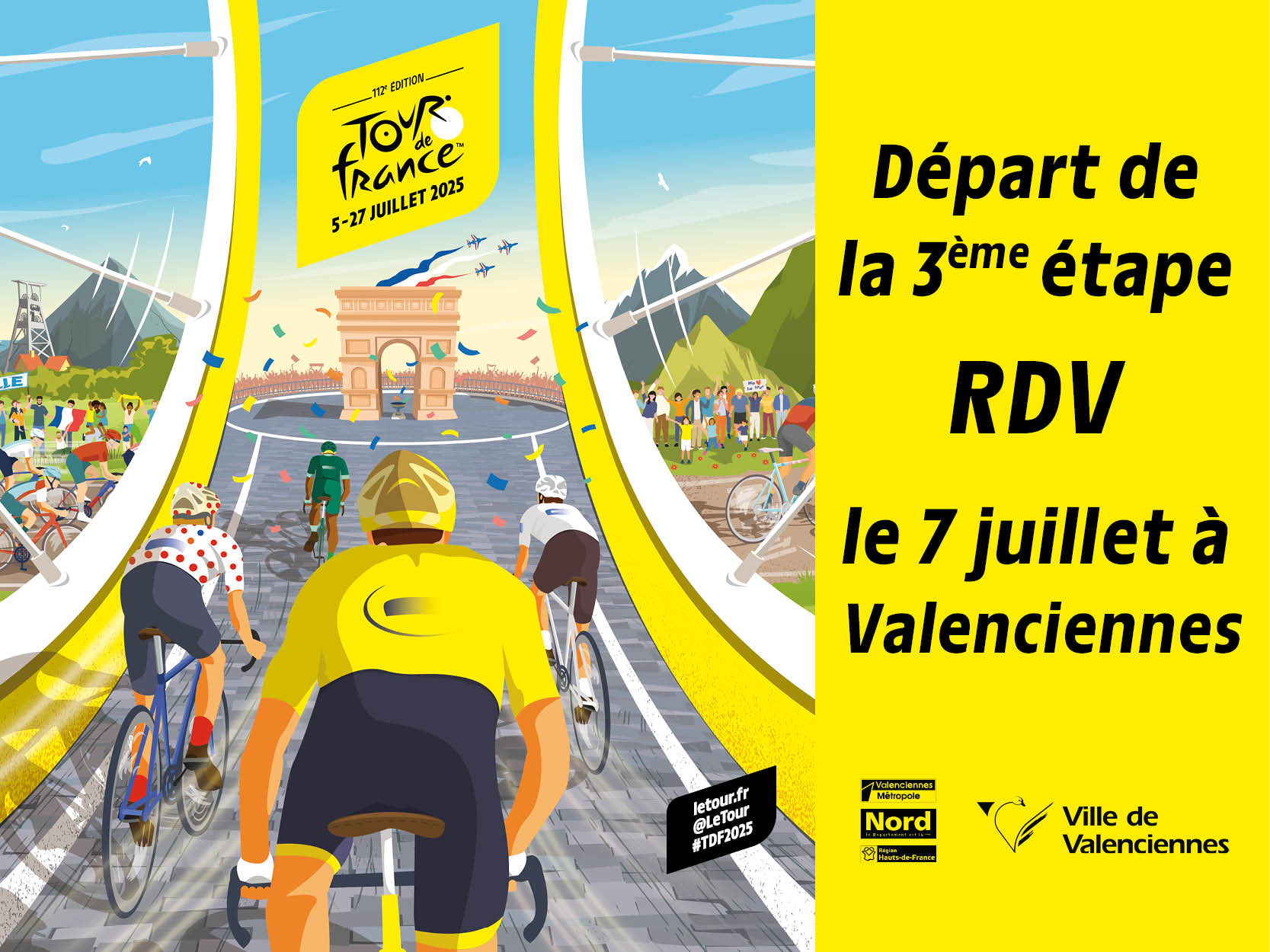 Le Tour de France à Valenciennes : Une étape inoubliable le 7 juillet 2025