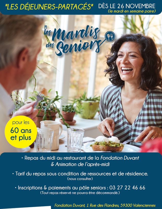 Les mardis des seniors « les déjeuners partagés »